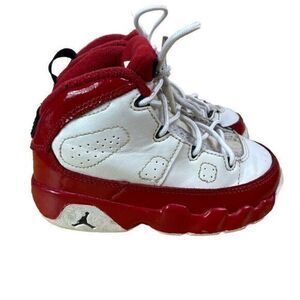 Nike Air Jordan 9 Retro Gym Red White Toddler Size 7C Athletic Shoes Sneakers